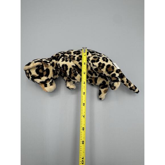 E&J Classics Leopard Cub Baby Spotted Cat Plush Jaguar Cheetah Curled Kitten 9” - Picture 7 of 8
